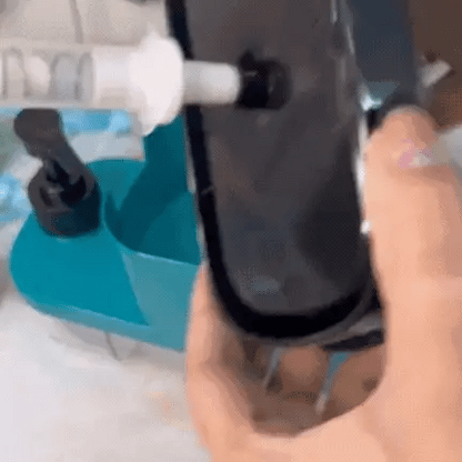 3-In-1 Dish Soap Pump Dispenser With Sponge Holder For Kitchen Sink